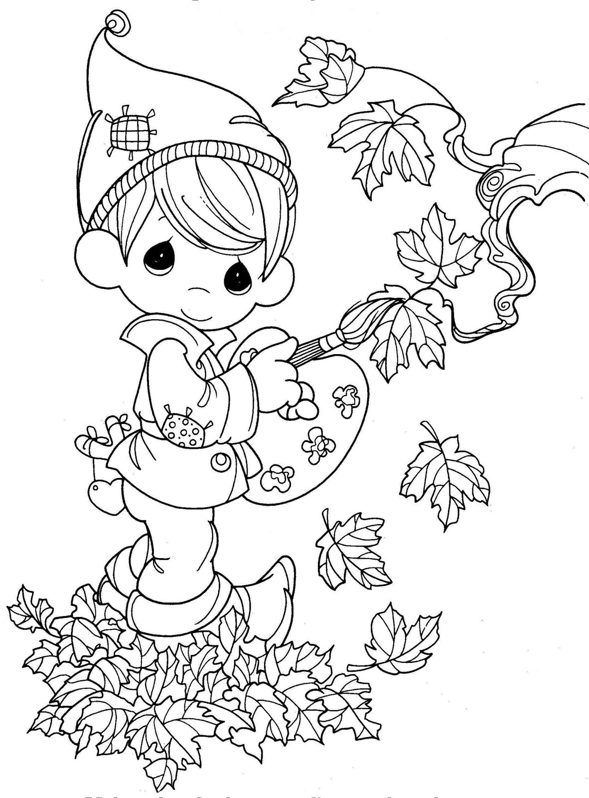 1182x1600 Autumn Leaves Coloring Pages
