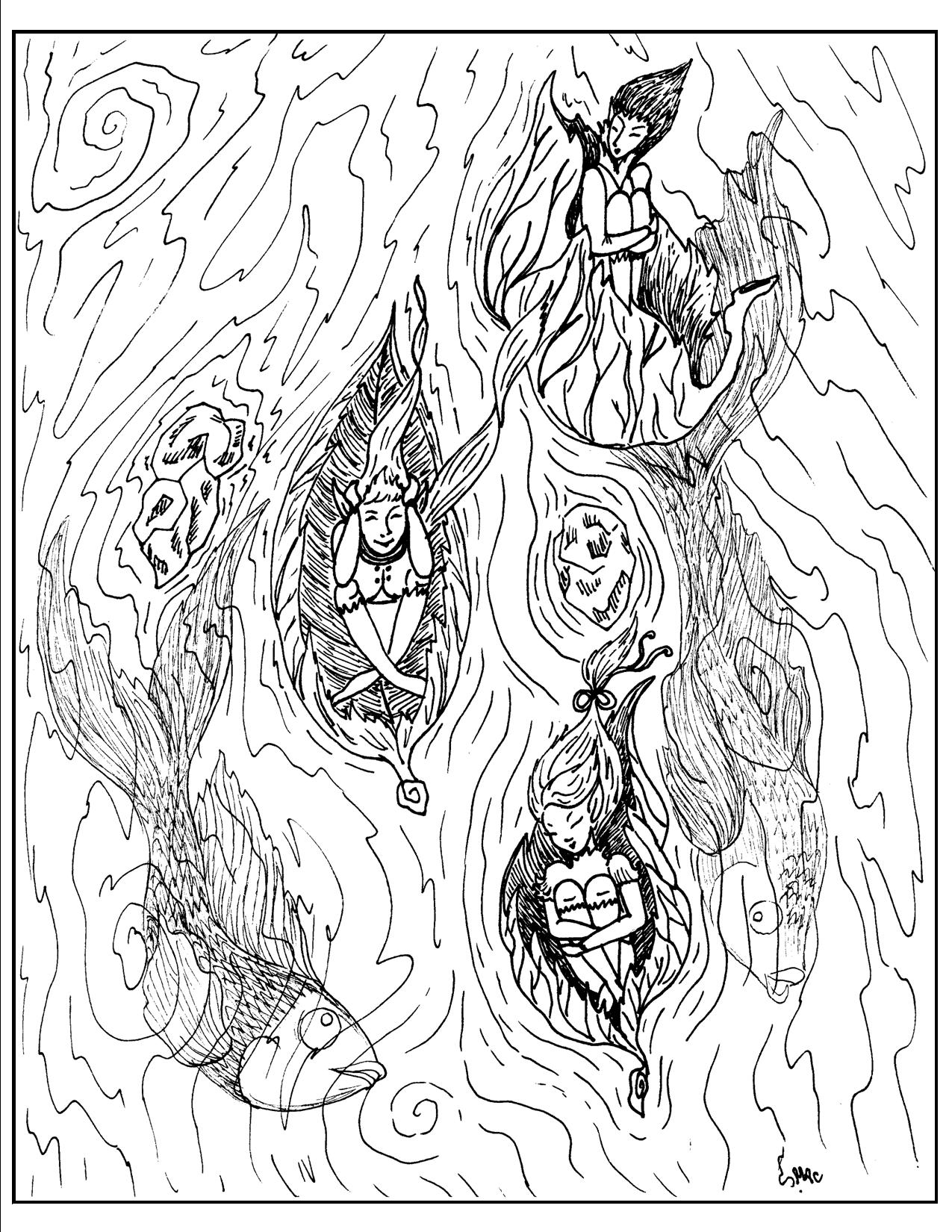 Free Printable Fantasy Coloring Pages For Adults