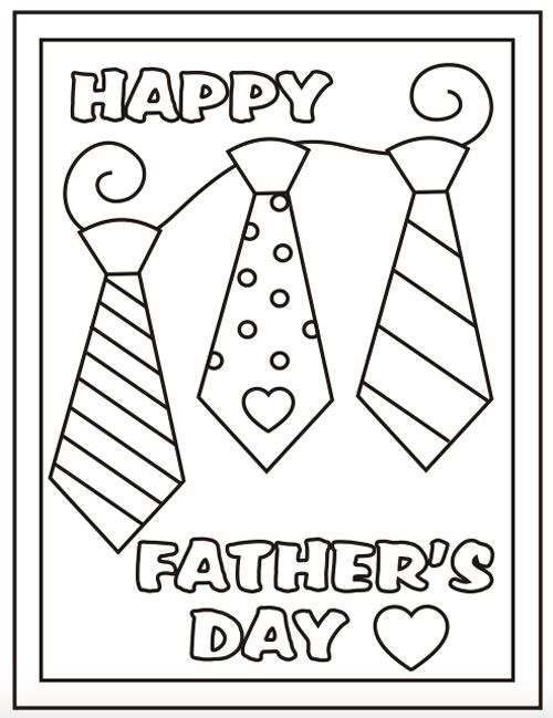 500x649 Free Printable Father's Day Coloring Sheets