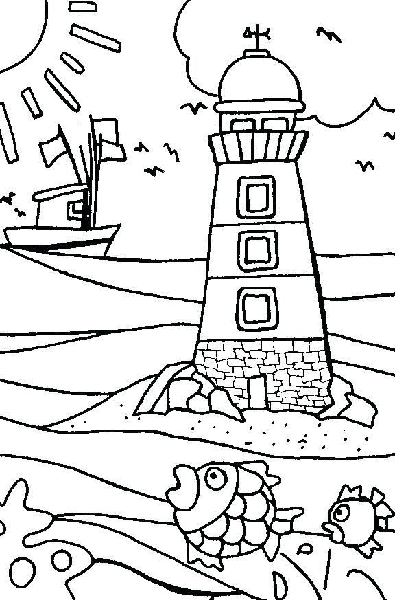 576x873 Lighthouse Coloring Page Flag Coloring Page Coloring Pages