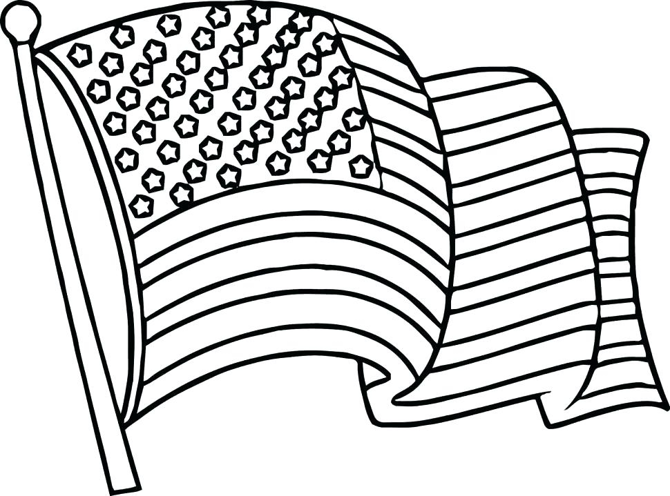 970x719 Us Flag Coloring Page Printable Coloring Pages