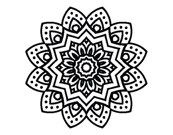 600x470 Mandala Coloring Pages Easy Mandala Coloring Pages Mandala