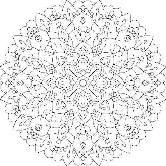 570x570 Mandala Printable Coloring Pages Printable Mandala Coloring Pages