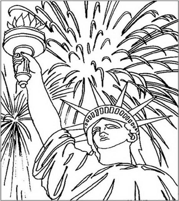 570x640 Best Happy 4th Of July Coloring Pages Free Printable Free 4781