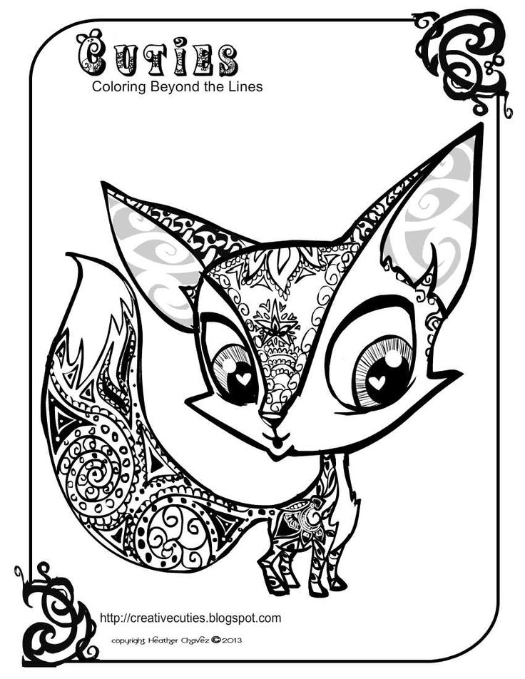 Free Printable Fox Coloring Pages