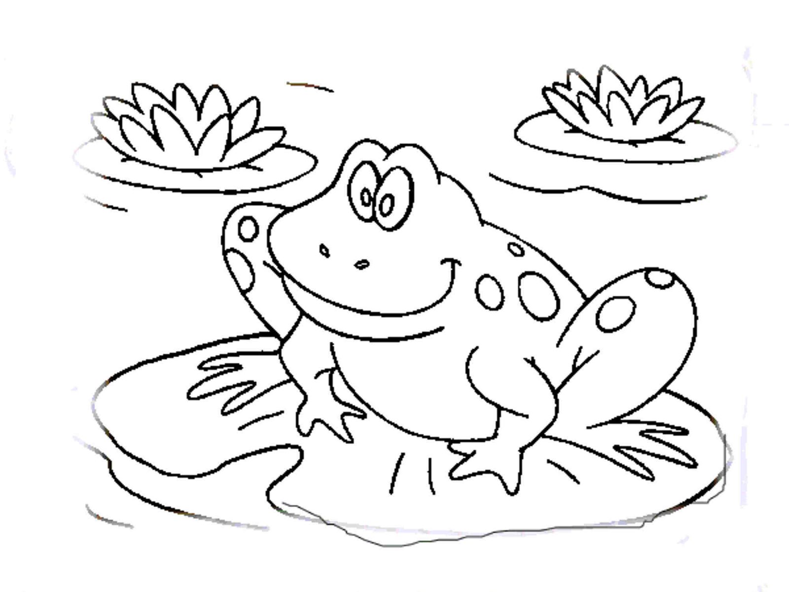 1600x1200 Three Frogs Coloring Page Free Printable Frog Animals Pages