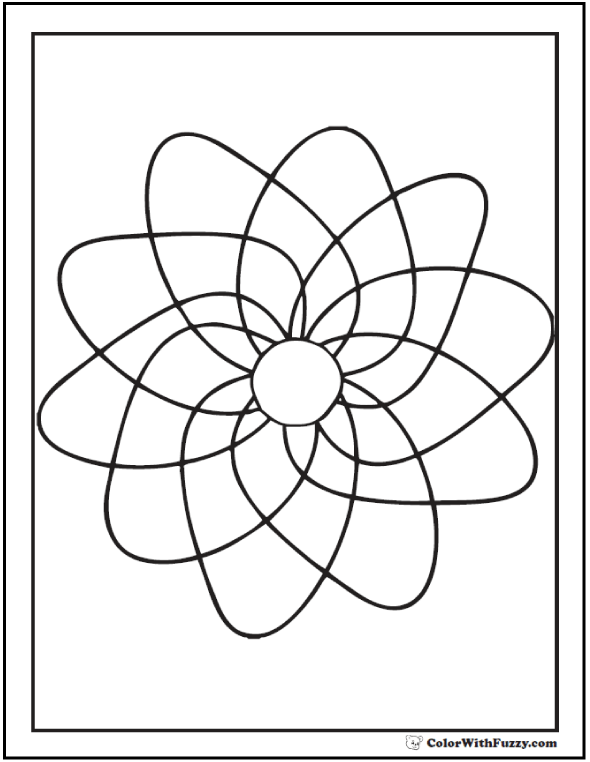 590x762 Free Printable Geometric Coloring Pages Spinning Pinwheel