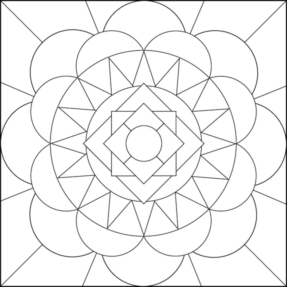 1000x1000 Free Printable Coloring Pages For Adults Geometric Just Colorings