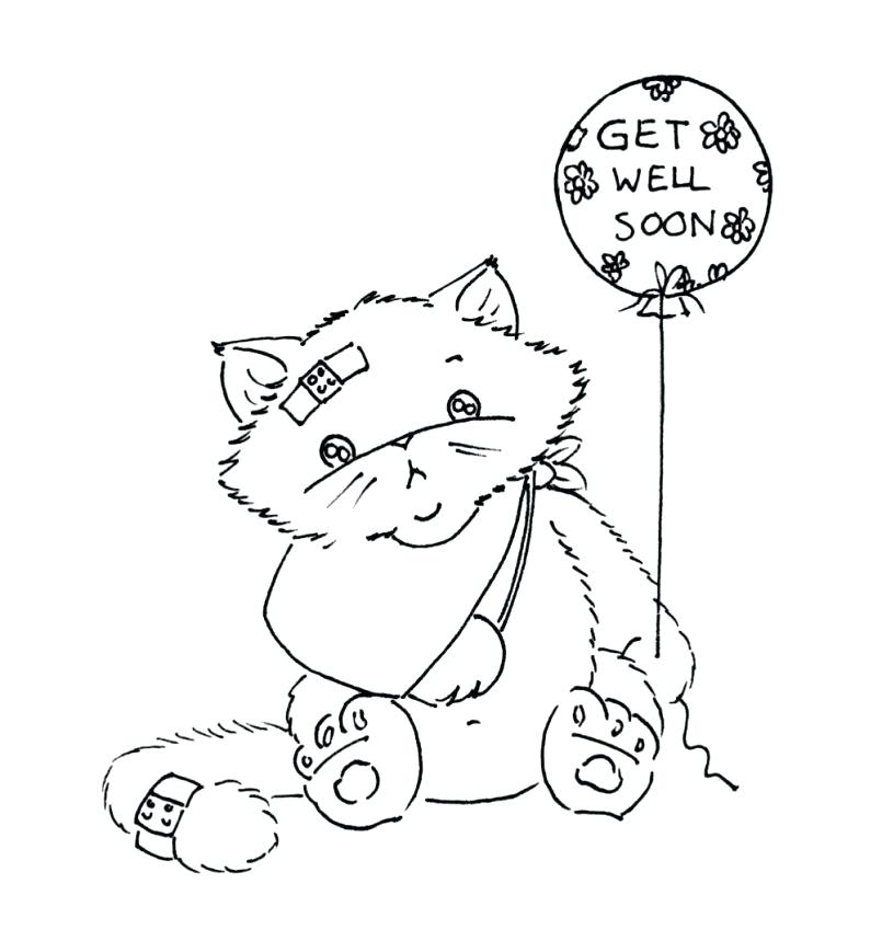 805x859 Get Well Soon Coloring Pages Get Well Cards To Color Soon Get Well