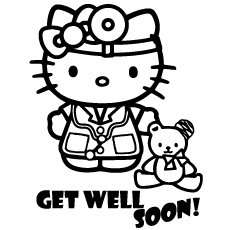 230x230 Get Well Soon Coloring Pages Collection