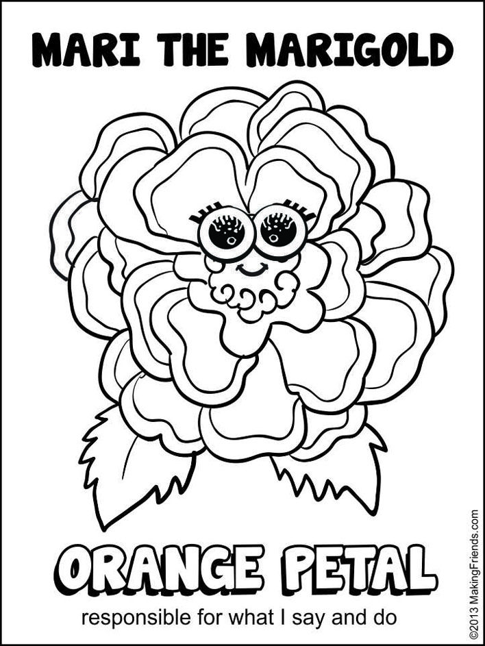 708x943 Daisy Orange Petal Maze Girl Scout Daisy Petals, Daisy Girl