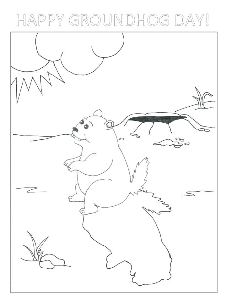 720x960 Groundhog Color Page Groundhog Day Coloring Page Colouring Pages