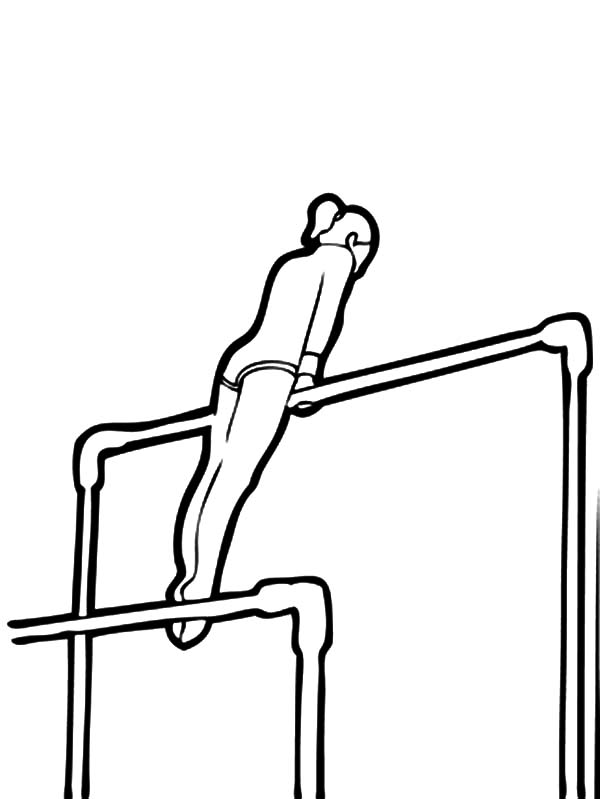 600x799 Gymnastics Clipart Uneven Bar 3590146