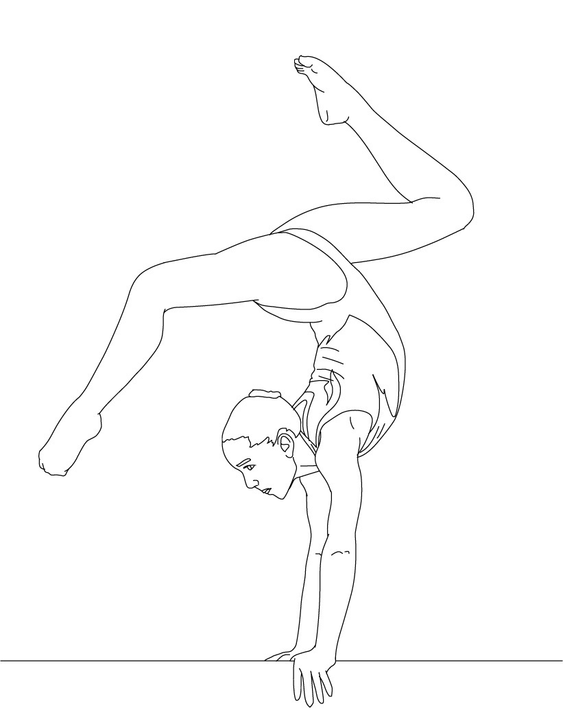 821x1061 Gymnastics Coloring Pages Fresh Free Printable Gymnastics Coloring