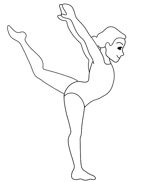 600x776 Gymnastics Coloring Pages Printable Gymnastics Coloring Pages