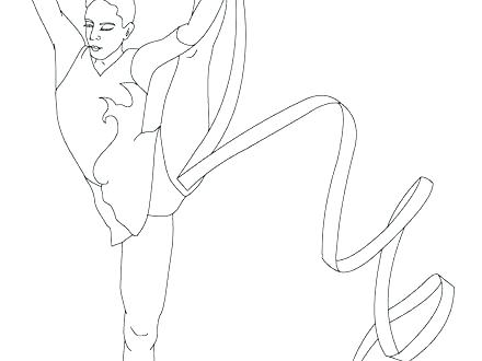 440x330 Printable Gymnastics Coloring Pages Gymnastic Coloring Pages