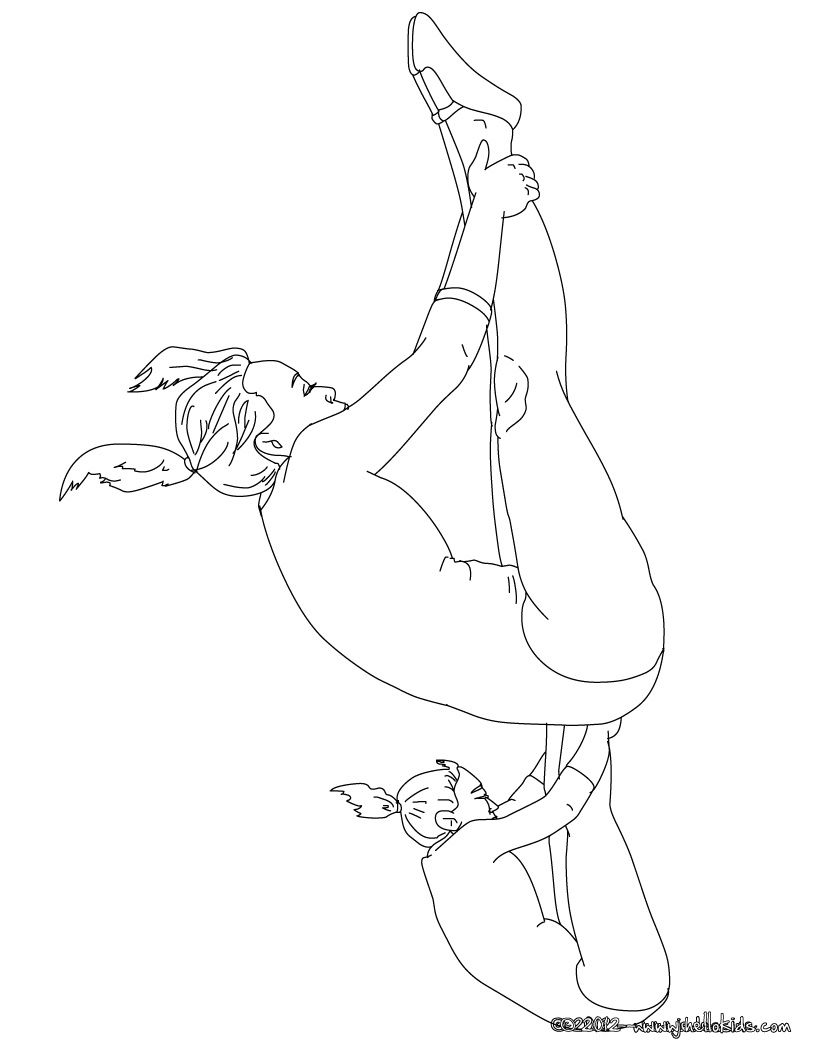 821x1061 Trampoline Gymnastics Coloring Page Birthday Party