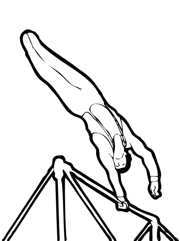 600x800 Gymnastics Color Pages