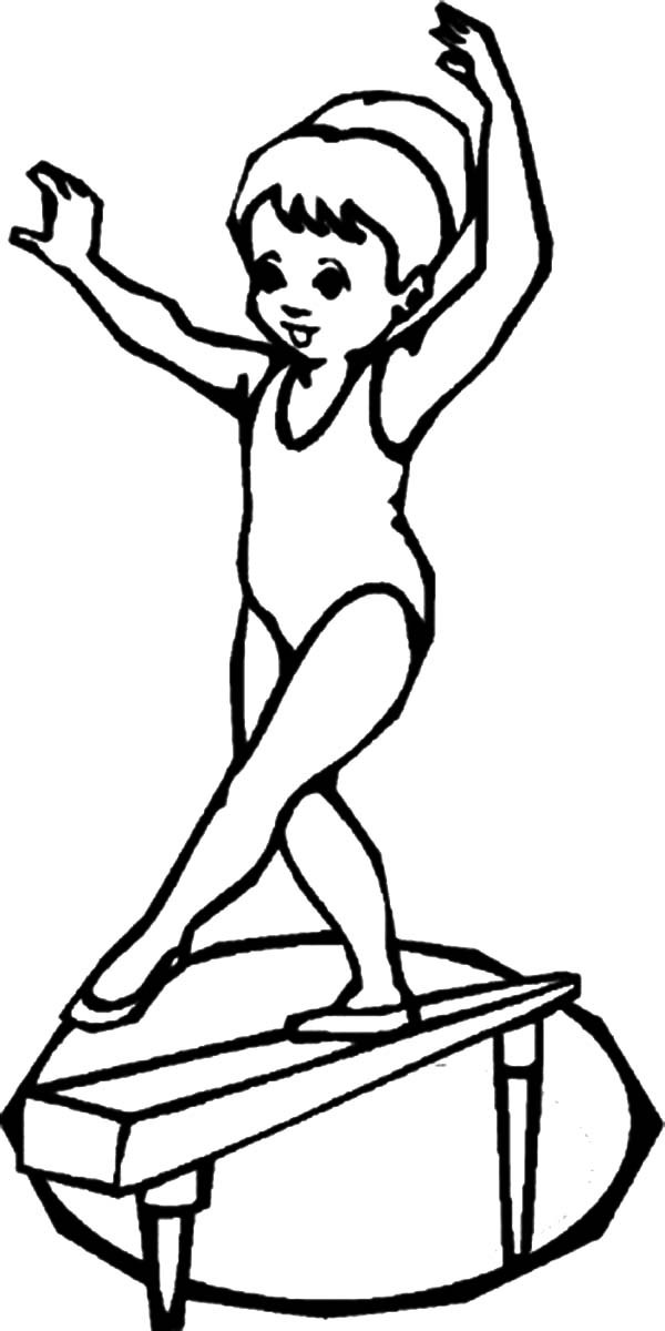 600x1200 Gymnastic Coloring Pages