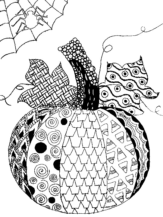 541x722 Adult Halloween Coloring Pages Adult Halloween Coloring