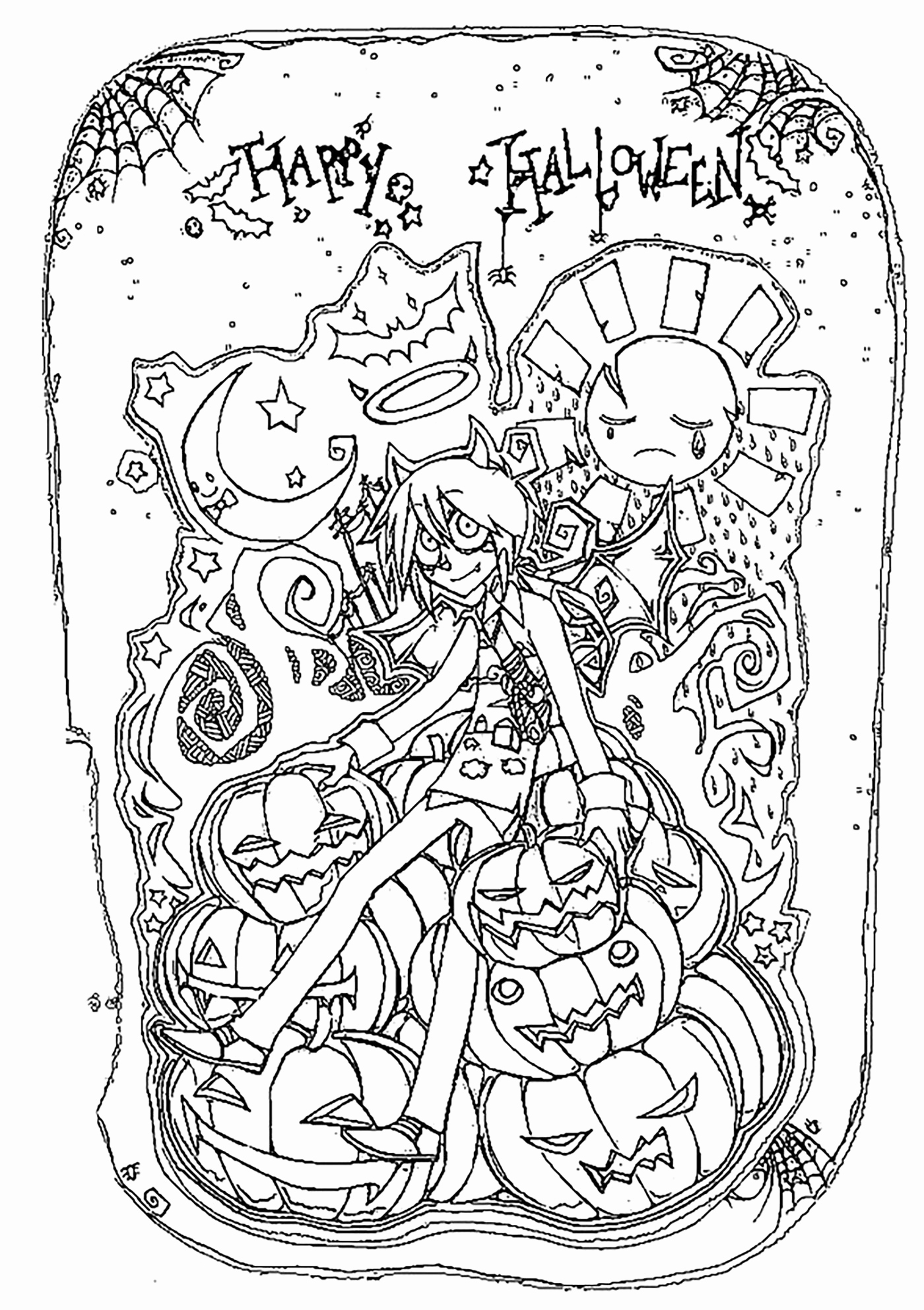 1400x1985 Free Printable Halloween Coloring Pages For Kids Inspirational