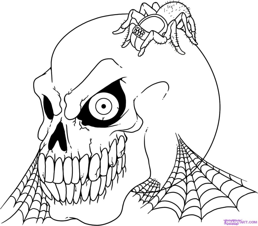 1024x898 Spooky Halloween Coloring Pages. Spooky Halloween Coloring Pages