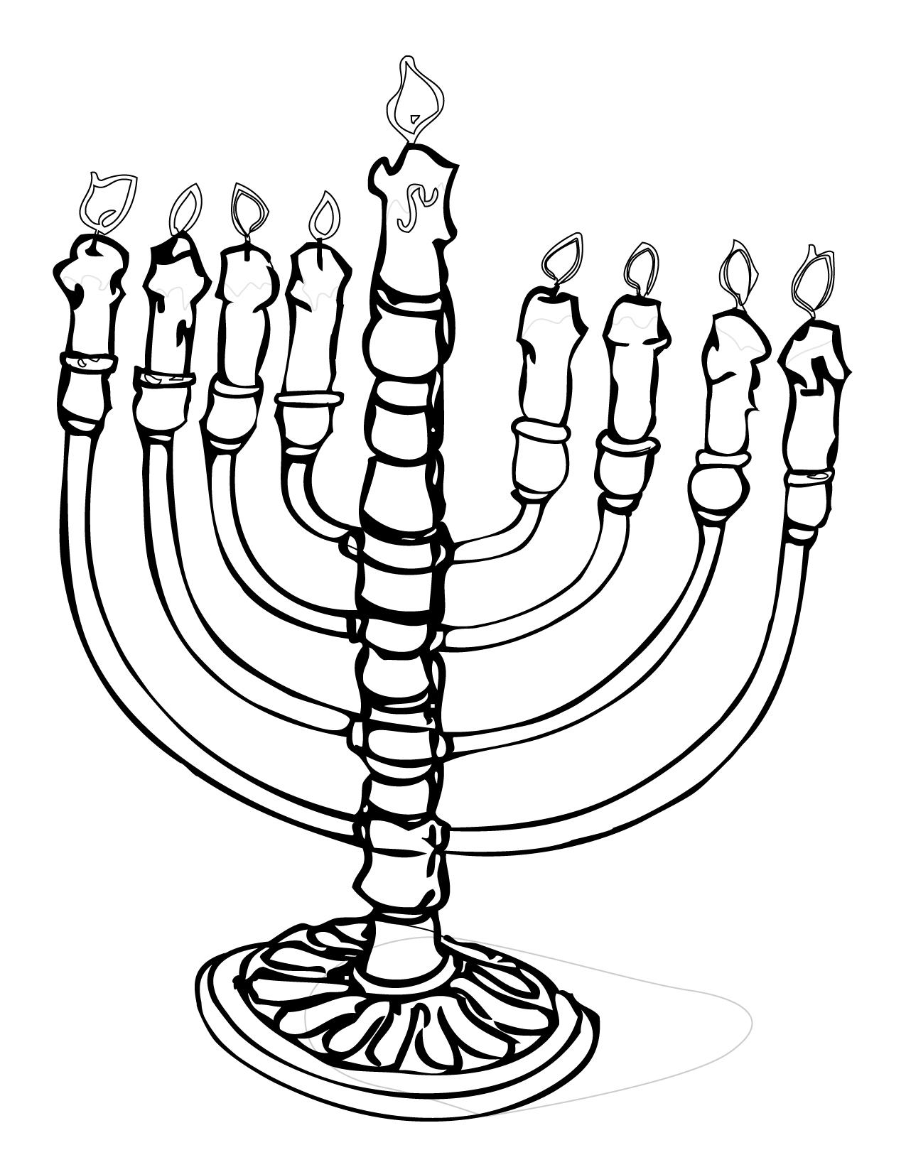 1275x1650 Free Printable Hanukkah Coloring Pages Gallery
