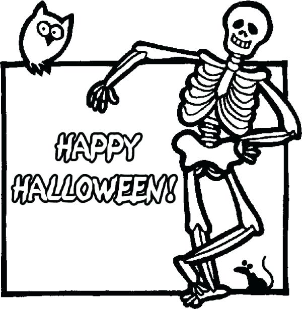 600x614 Halloween Coloring Pages Printable A Scary Pumpkin For You