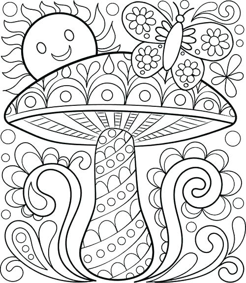 500x575 Free Coloring Pages For Adults Printable Hard To Color Coloring