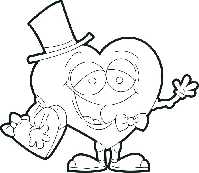 700x609 Printable Heart Coloring Pages Valentines Coloring Pages Printable