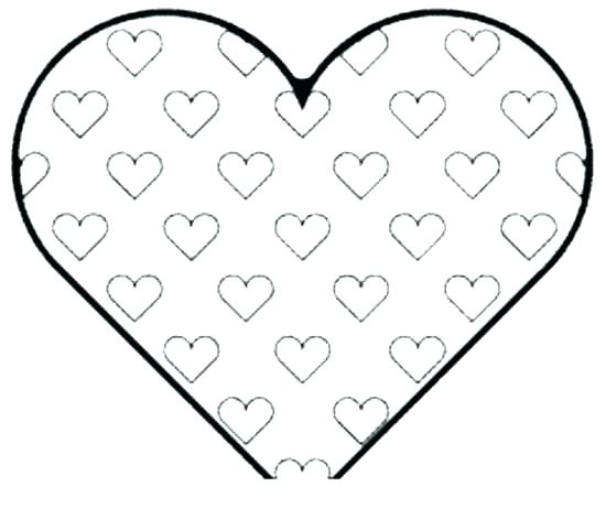 550x481 Heart Shape Coloring Pages Icontent