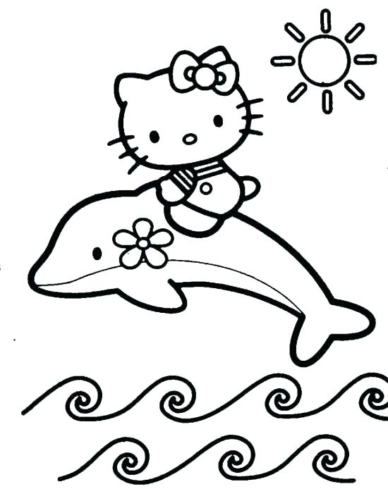 550x694 Baby Hello Kitty Coloring Pages