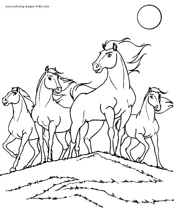590x733 Wild Horse Coloring Pages Wild Horse Coloring Pages For Kids Wild