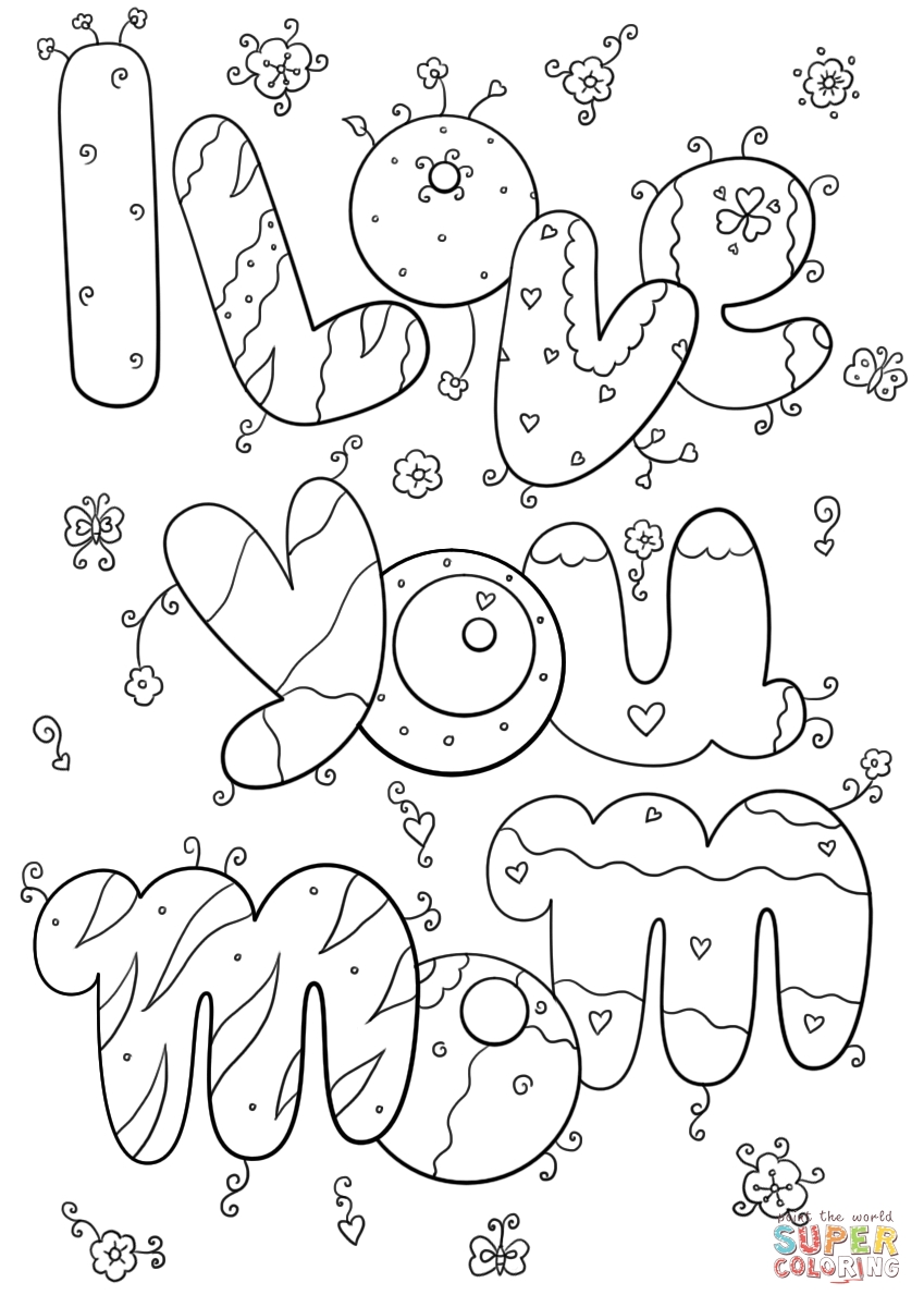 849x1200 I Love You Coloring Pages Printable Gallery Coloring For Kids 2018