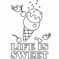 Free Printable Ice Cream Coloring Pages