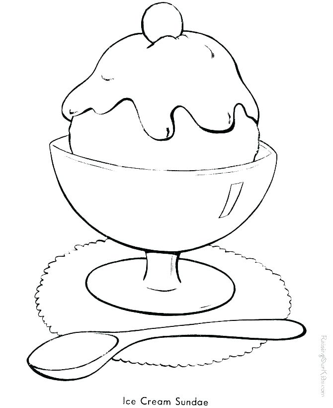 670x820 Summer Coloring Pages Printable Ice Cream Sundae Coloring Pictures