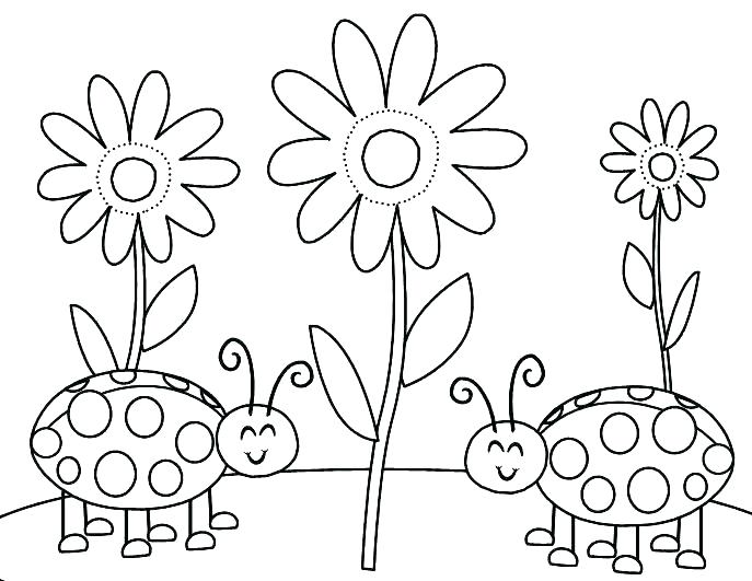687x531 Coloring Bugs Bugs Coloring Page Ladybug Color Pages Free