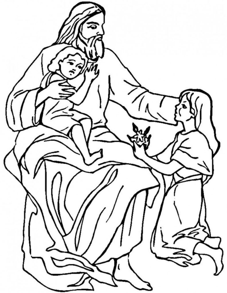 792x1024 Free Printable Jesus Coloring Pages For Kids Coloring Pages