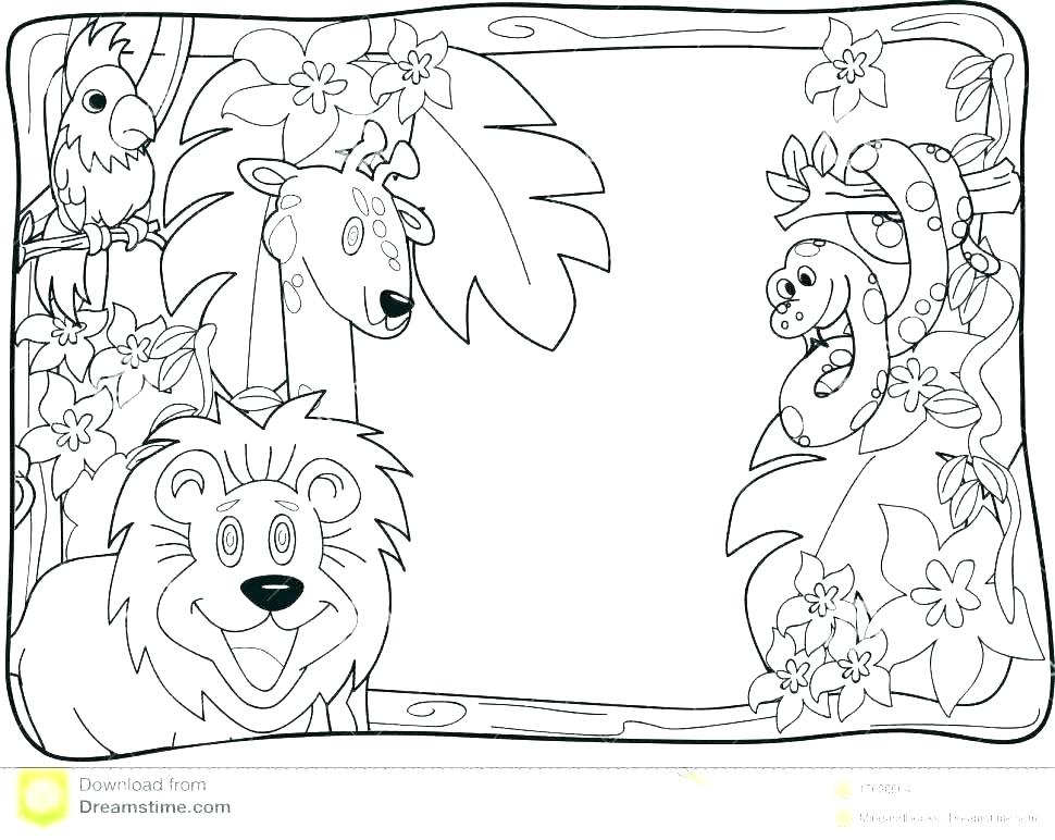 Free Printable Jungle Animal Coloring Pages