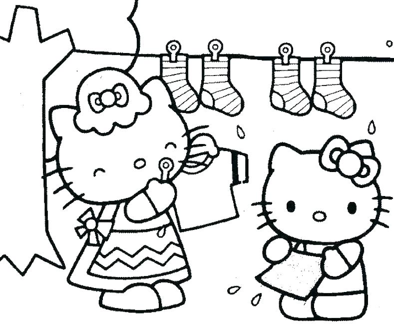 789x662 Hello Kitty Birthday Coloring Page Free Hello Kitty Coloring Pages