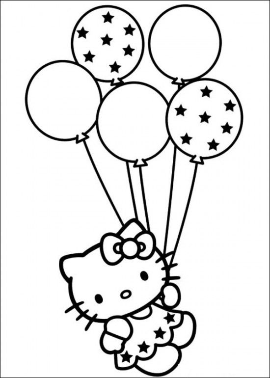 550x770 Hello Kitty Coloring Pages Free To Print (64 Picture) 90's Party