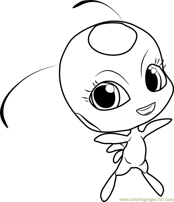 686x800 Miraculous Ladybug Coloring Pages