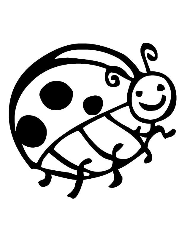 630x810 Printable Ladybug Coloring Page
