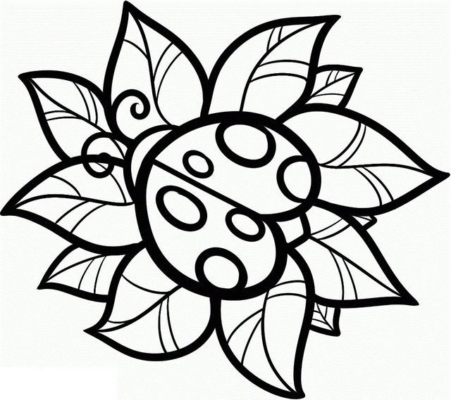 640x569 Cute Coloring Pages For Teenagers Free Printable Ladybug Coloring