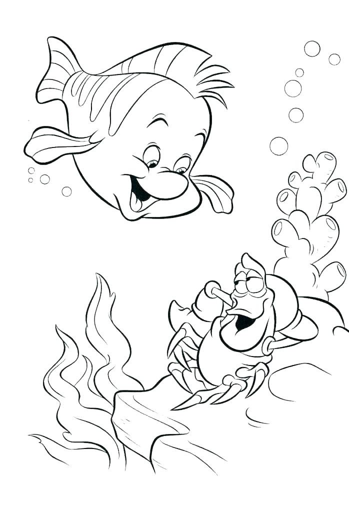 698x1024 Little Mermaid Coloring Pages Free Printable