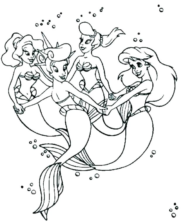 618x757 Coloring Book Little Mermaid Little Mermaid Coloring Book Mermaid