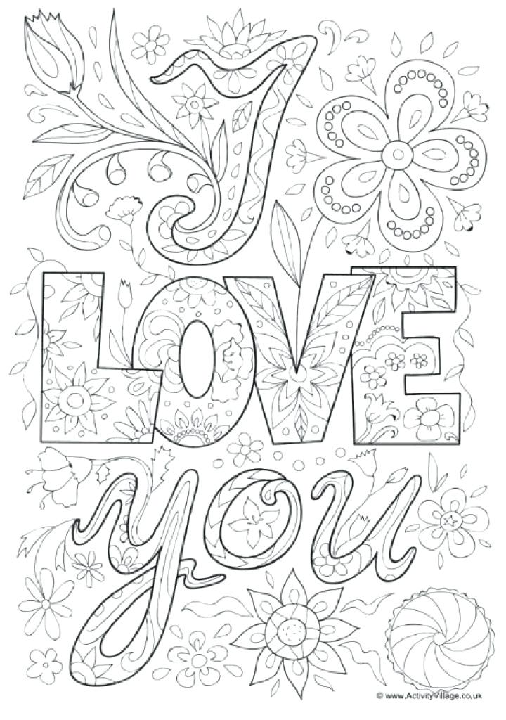 720x1024 I Love You Coloring Pages For Adults