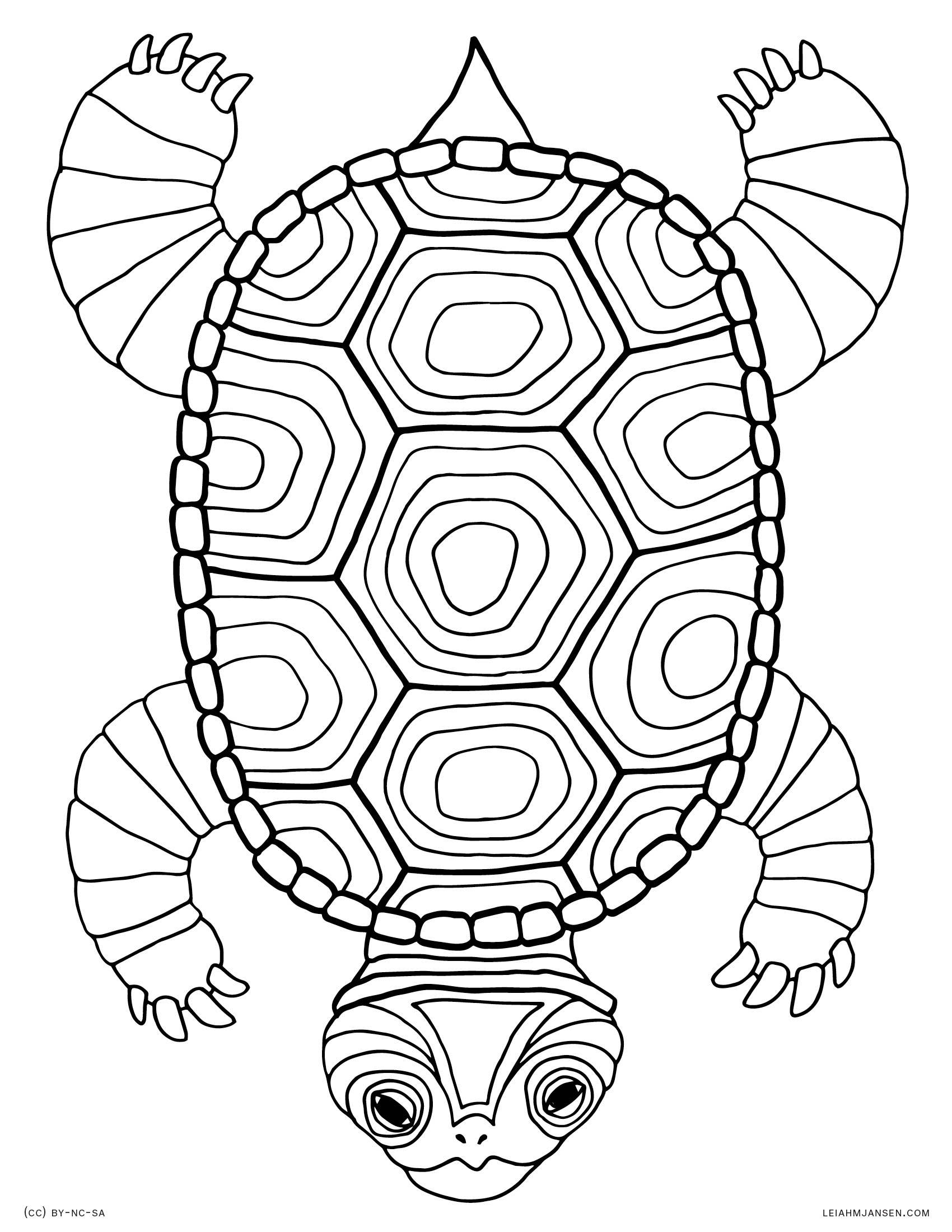 1700x2200 Awesome Turtle Mandala Coloring Pages Collection Printable