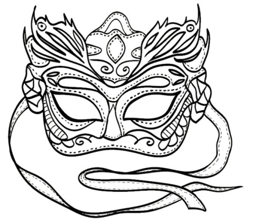 500x441 Printable Mardi Gras Coloring Pages Kids Coloring Pages