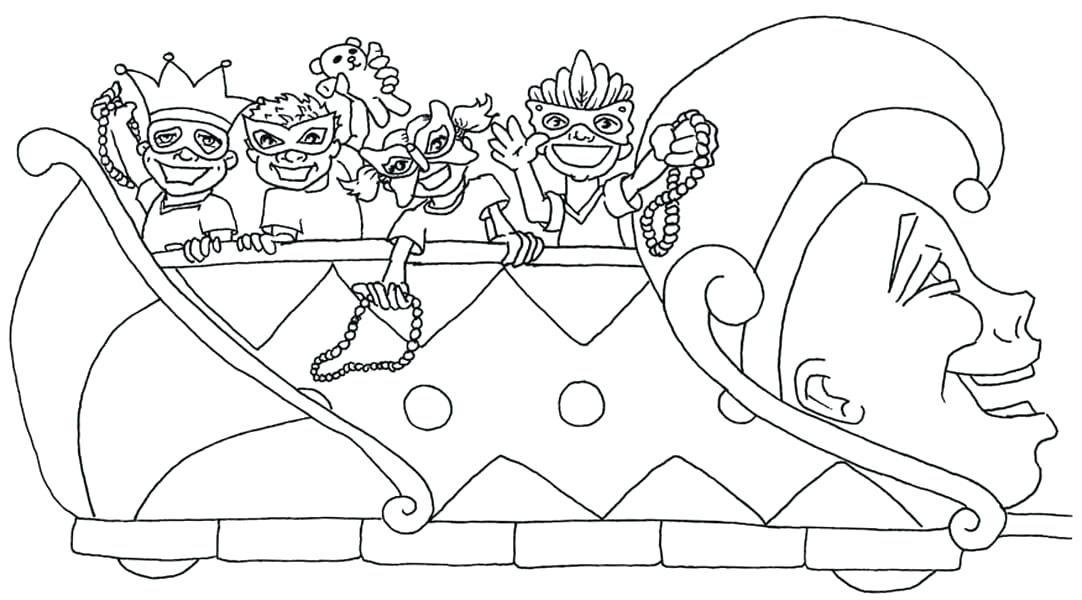 1082x600 Mardi Gras Coloring Pages Free Printable